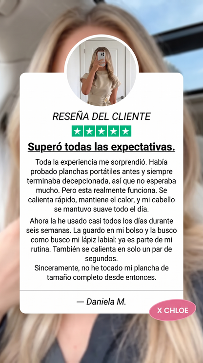 Opinión sobre el peine alisador inalámbrico X Chloe