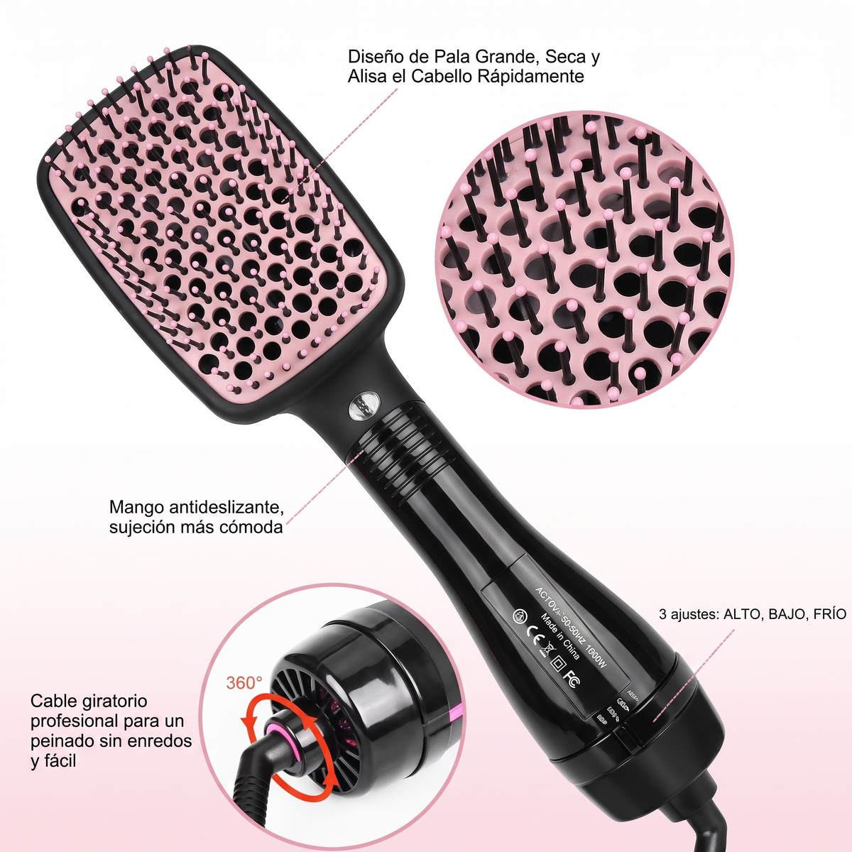 X CHLOE Pro, cepillo moldeador 3 en 1